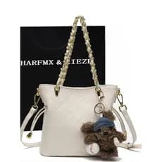 CHARFMX & KIEZH Bolsa Feminina 2026 Novo Estilo Moda All-Match Balde Bolsa Corrente Bolsa Diamante Ombro Bolsa Mensageir