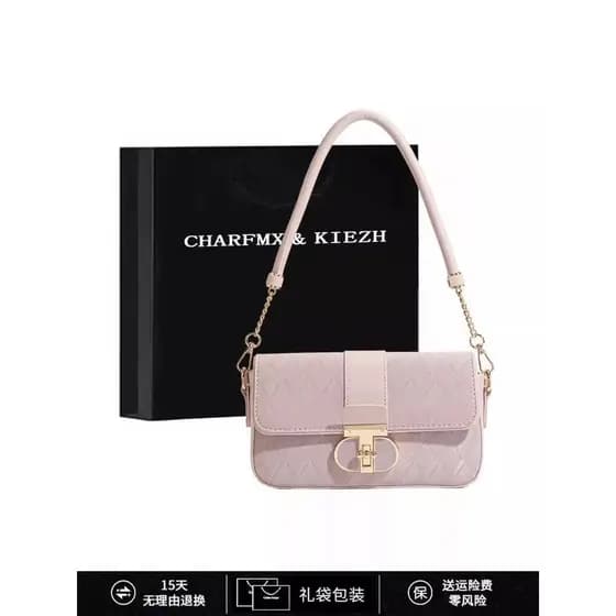 CHARFMX & KIEZH Bolsa Feminina 2024 Novo Estilo Simples All-Match Simples Bolsa Mensageiro de Ombro Bolsa nas Axilas