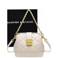 CHARFMX & KIEZH Bolsa Feminina 2026 Novo Estilo Nicho High-End Losango Corrente Ombro Pequena Bolsa Quadrada Bolsa Mensa
