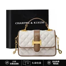 CHARFMX & KIEZH bolsa feminina de couro genuíno 2024 novo estilo simples All-Match bolsa mensageiro ombro portátil peque