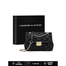 CHARFMX & KIEZH Bolsa Feminina 2026 Novo Estilo Moda All-Match Bolsa Mensageiro de Ombro High-End Corrente Pequena Bolsa