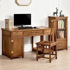 Móveis de mogno Wenge mesa de computador doméstico todo madeira maciça chinês antigo mesa de escrita pequena