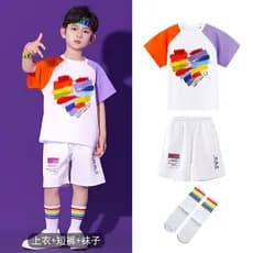 Shang Xiu estilo jardim coro traje estudantes da escola seis dança Cheerleading forma jardim de infância classe roupas d