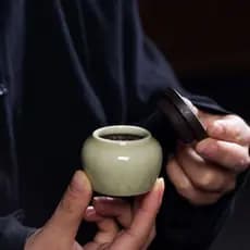 Caddy de chá de cerâmica pequeno hermético caddy portátil Mini fragrância em pó caddy armazém de chá viagem conjunto de