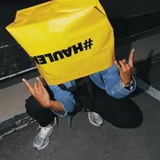 [Huge One] Forte não pode fazer isso [alta aparência] Sacola de compras portátil laminada dupla face de tamanho Super gr