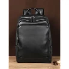 Mochila de viagem masculina mochila de grande capacidade couro genuíno mochila de viagem masculina de negócios mochila m