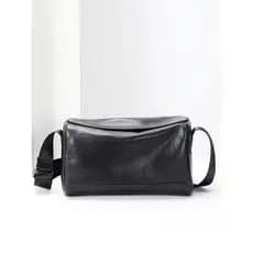 Bolsa de ombro masculina High-End sentimento grande capacidade impermeável couro genuíno bolsa mensageiro masculina 2026