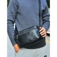 Dubin bolsa de ombro masculina de couro de grande capacidade 2026 novo estilo bolsa mensageiro masculina na moda couro g