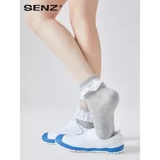 Meias cinza femininas verão fino meados de tubo meias bolinhas rendas pilha meias verão com sapatos únicos meias de algo