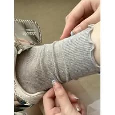 Meias de renda femininas verão estilo fino cinza meias de cano médio estilo balé meias de pilha branca verão meias de ma