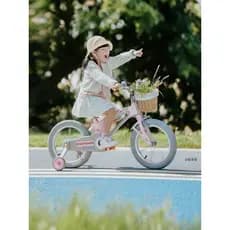 Bonito bonito Dasheng F800 bicicleta infantil 3-6 anos de idade estilo princesa menina menino roda auxiliar 47/53cm pres