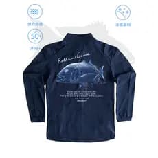 Roupas de secagem rápida ao ar livre Roupas leves de proteção solar Roupas masculinas de pesca de verão Roupas de ciclis