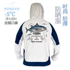 Roupas de pesca masculinas com capuz protetor solar roupas de secagem rápida bolso com zíper verão estiramento pesca pro