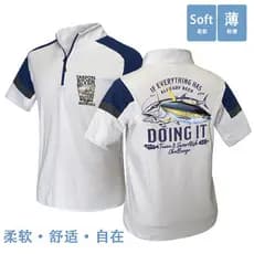 Roupas de pesca de verão camiseta masculina de manga curta gola alta meio zíper isca de secagem rápida protetor solar es
