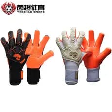 Longstar longstar luvas de goleiro grau profissional costura interna meio tubo dedo alfaiataria Natural antiderrapante L