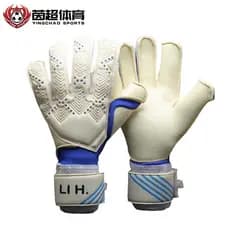 Longstar longstar AQA + luvas de goleiro de látex macio água Li Hao mesmo estilo Super luvas de goleiro de futebol