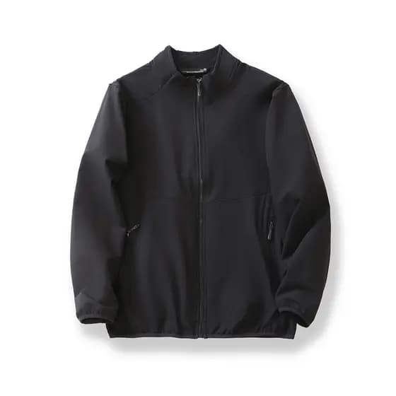 Composto de alfaiataria tridimensional veludo quente repelente de água outono inverno masculino gola alta ônibus