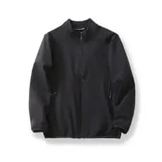 Composto de alfaiataria tridimensional veludo quente repelente de água outono inverno masculino gola alta ônibus