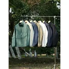 Primavera verão ao ar livre à prova de vento repelente de água respirável confortável Commuter Casual gola alta jaqueta