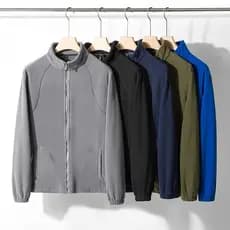 Outono inverno jaqueta masculina tamanho grande gola alta Casual negócios Polar velo jaqueta jaqueta de lã gola alta jaq