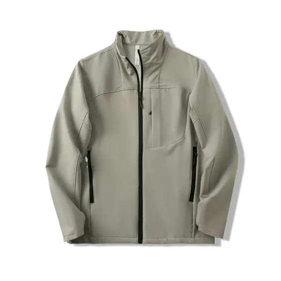 Outono novo estilo masculino gola alta jaqueta de casca macia à prova dwaterproof água ao ar livre golfe fino velo negóc
