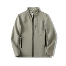 Outono novo estilo masculino gola alta jaqueta de casca macia à prova dwaterproof água ao ar livre golfe fino velo negóc