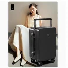 Lobo área quadro de alumínio mala versão esportiva quadro alumínio mala 80cm portátil maleta transporte feminino estudan
