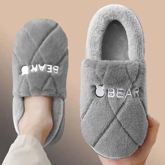 Chinelos de algodão masculino inverno 2025 novo estilo interior casa quente salto de pelúcia tamanho grande sapatos de a