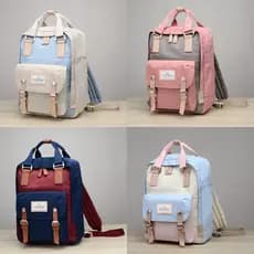2026 Primavera NX DOUGNU Donut Mochila Escola Primária Junior High School Feminino Estudante Bolsa Escolar Mochila de Co