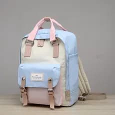 [Recomendado] NX Donut Donut Mochila Feminina Escola Primária Junior High School College Student Schoolbag Mochila