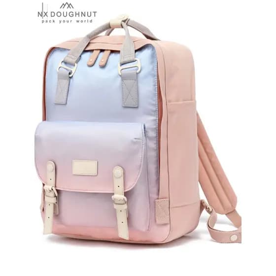 [Recomendação oficial] NX Donut Nova versão Donut mochila feminina bolsa escolar mochila gradiente bolsa para computador