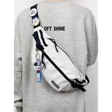 Hong Kong saco de peito masculino na moda rua mensageiro pequena mochila meninas moda Casual japonês cintura saco rua We