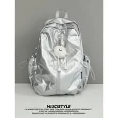 Mochila francesa feminina estudante universitário cor sólida mochila de grande capacidade mochila feminina lazer viagem