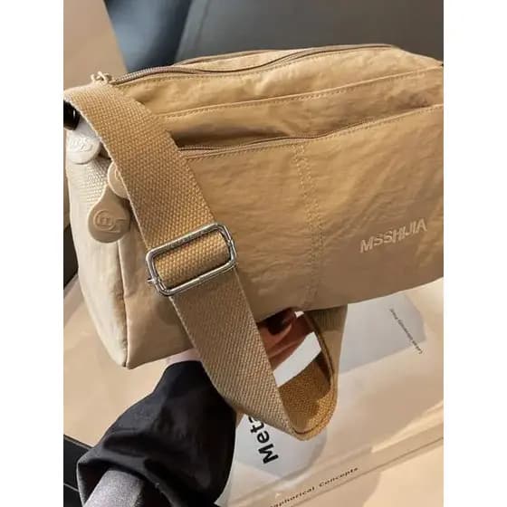 Zhao Lusi Mesmo Estilo Homens Mulheres Mesmo Estilo Multi-camada Novo Estilo Moda All-Match Bolsa de Ombro Estilo Ociden
