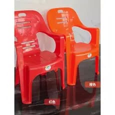 Cadeira de encosto de plástico grosso grande engrenagem mesa de jantar cadeira fezes simples braço cadeira de praia casa