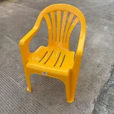 Cadeira de encosto de plástico grosso grande engrenagem mesa de jantar cadeira fezes simples braço cadeira de praia casa