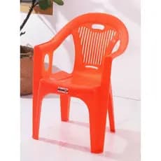 Cadeira de encosto de plástico grosso adulto apoio de braço simples casa ao ar livre grande engrenagem lazer churrasco p