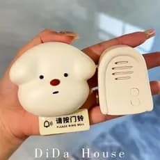 [Nova casa 100 expresso] Campainha de cachorro doméstica sem fio Pager campainha botão desenho animado fofo