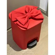 Lixeira com laço para uso doméstico, grande capacidade, banheiro, sala de estar, quarto, pé de alto valor