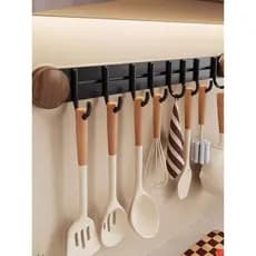 [New Home 100 Express] Ganchos de parede de cozinha estilo Medieval Espátula poderosa colher cabide prateleira