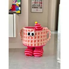 [New Home 100 Express] Balde de armazenamento de lanches Little Monster Enfeites de decoração para casa