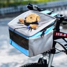 Amazon cesta de bicicleta para animais de estimação, cesta de cabeça, bolsa para cachorro, canil dobrável, carro, gato,