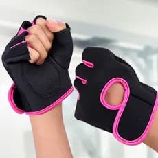 Equipamento luvas de Fitness luvas esportivas Unisex antiderrapante meio dedo treinamento ciclismo ginásio haltere palma