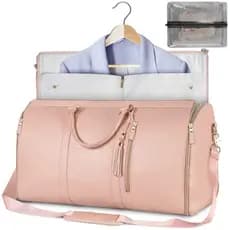 Estoque pronto Novo estilo grande viagem portátil dobrável roupas femininas mochila saco de ginástica ao ar livre multif