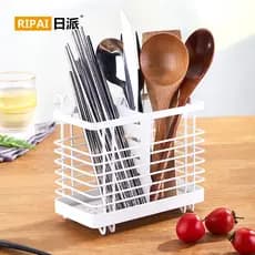 Torta japonesa ferro arte dreno pauzinhos gaiola cozinha do agregado familiar pauzinhos Rack fixado na parede bancada pa