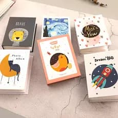 Deyuan novo estilo 23cm sobre plástico 100 folhas álbum de fotos dos desenhos animados bonito intersticial álbum de foto
