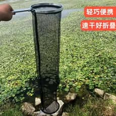 Cuidados com os peixes pequeno fluxo portátil andando isca de pesca Mini cuidados de pesca boca redonda dobrável pequeno