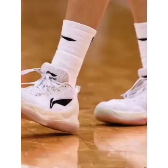 Li Ning meias de basquete CBA liga meias de basquete toalha inferior patrocinador bordado jogador edição Elite meias bas