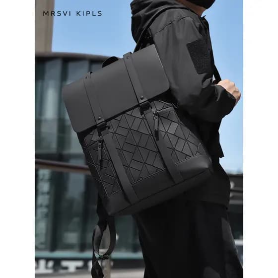 Nicho Design mochila negócios lazer couro computador mochila viagem ao ar livre à prova dwaterproof água estudante unive
