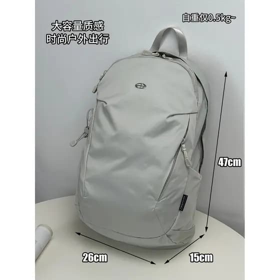 2025 novo estilo das mulheres dos homens estudantes do ensino médio mochila All-Match leve mochila grande capacidade à p